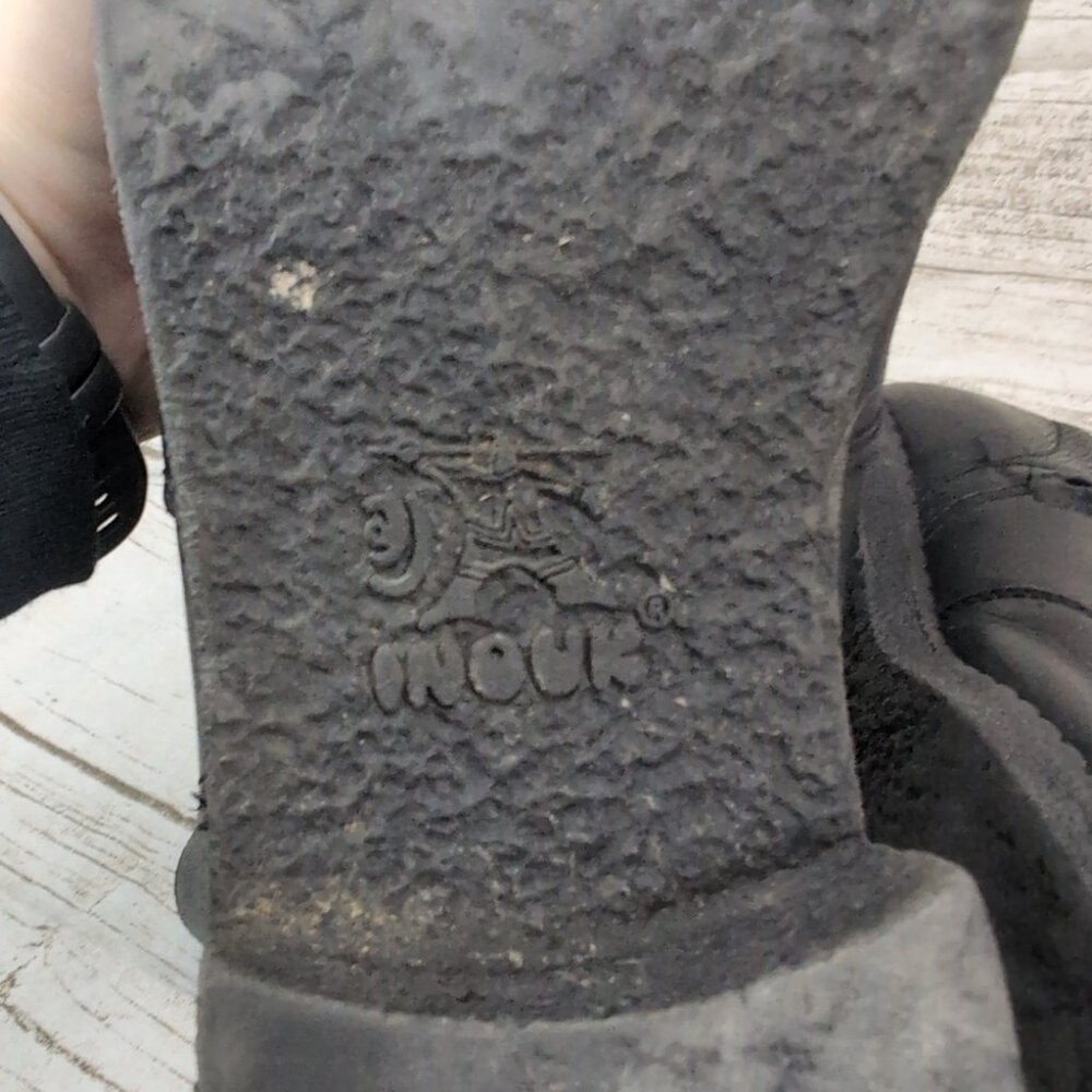 Inouk Lined Black Leather Zipper Closure Boots Women Size 7 - Picture 10 of 10